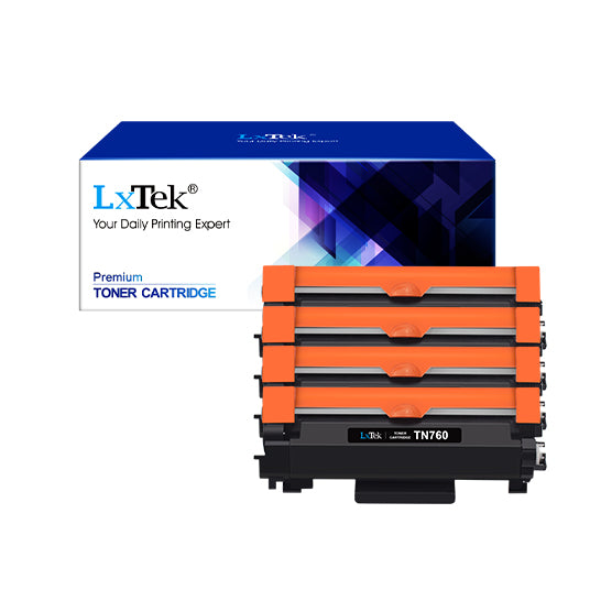 5PK High Yield TN760 Toner for the Brother DCP-L2530DW HL-L2350DW